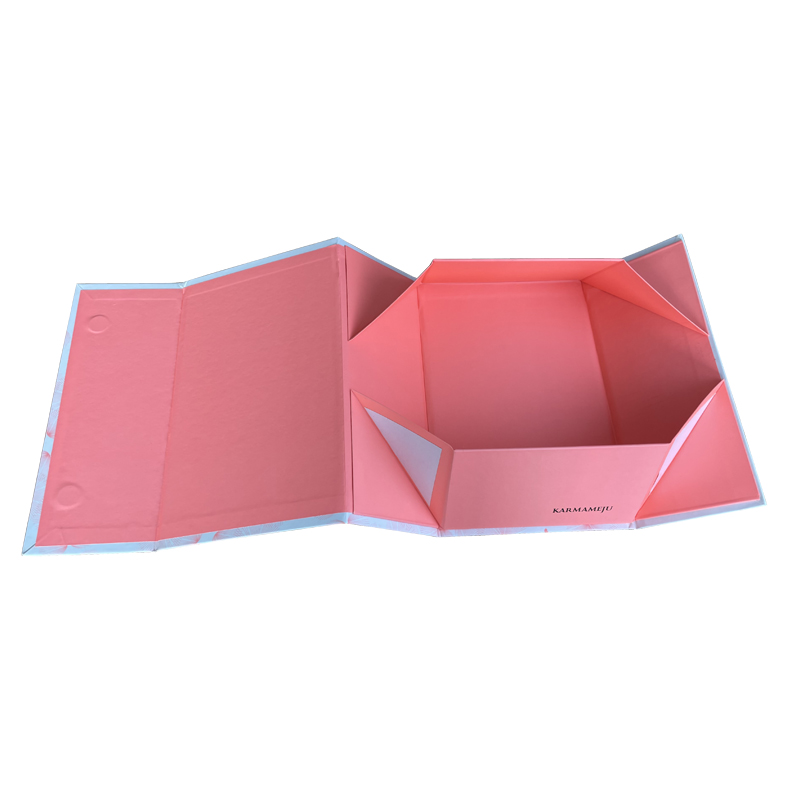 Magnetic lid folding packaging gift boxes