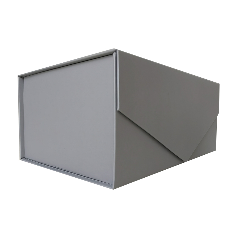 Magnetic closure cardboard folding gift box