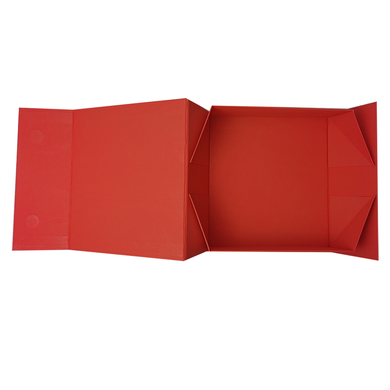 Magnetic folding cardboard clothes box.