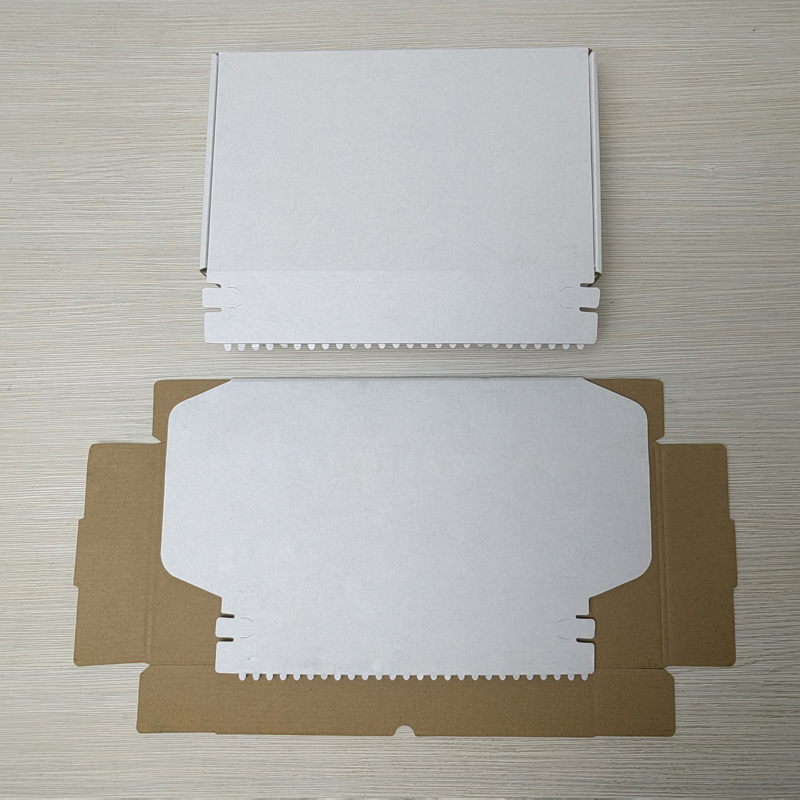 Corrugated self adhesive postal carton box