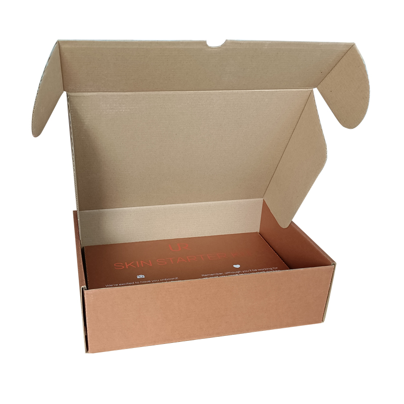 Biodegradable corrugated packaging box