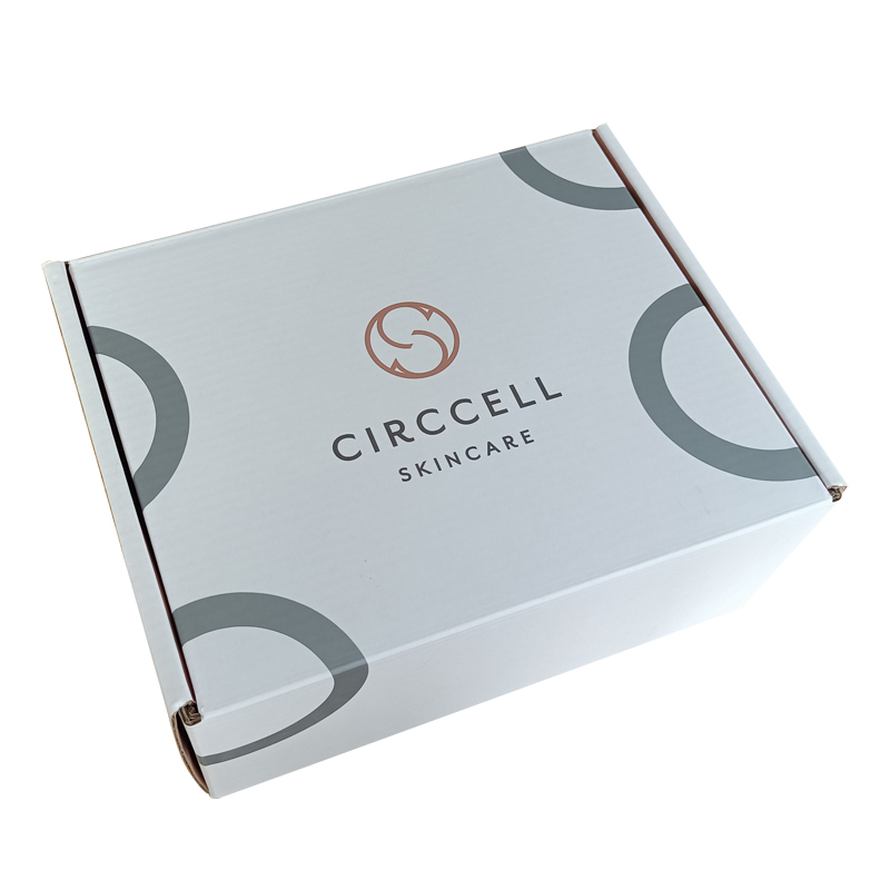 Recycled corrugated skincare gift box