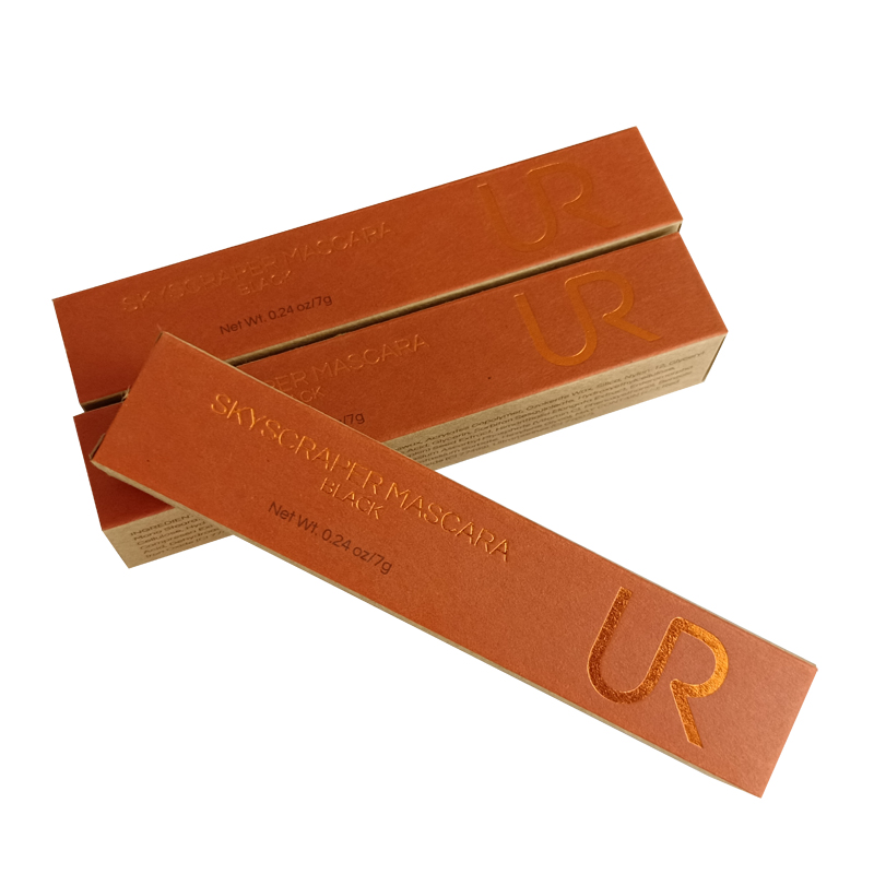 Recycled brown Paper cosmetic lip gloss Box