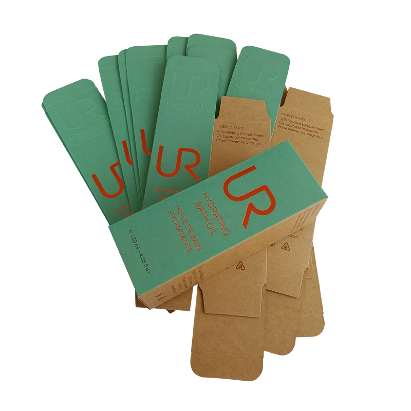 Biodegradable  paper skincare box packaging