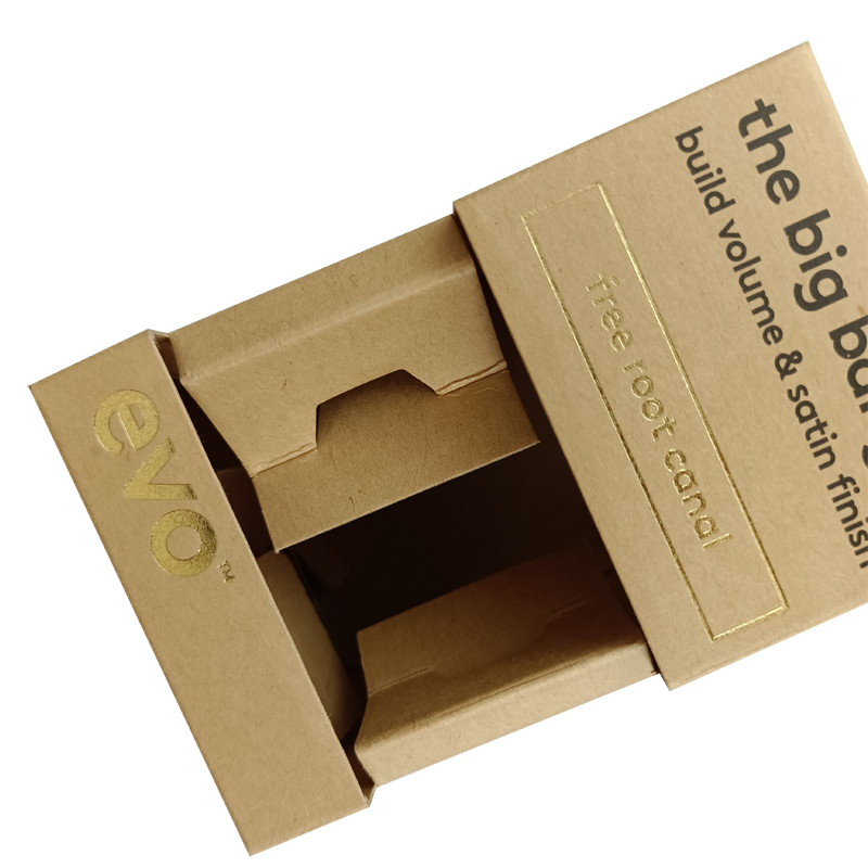 Biodegradable brown Paper Skincare box 