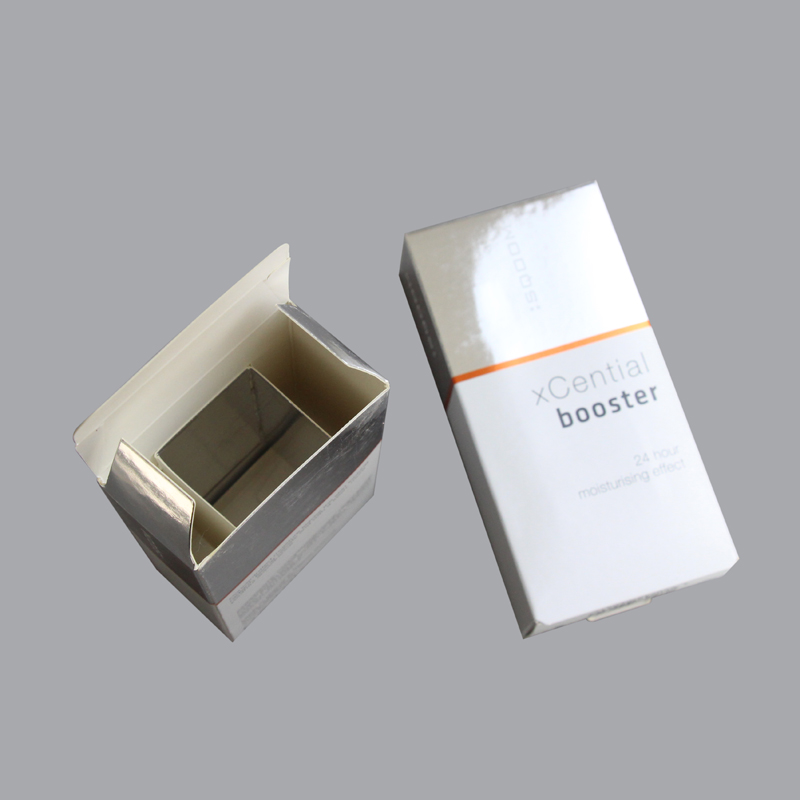 cardboard metallic paper cosmetic bottle box