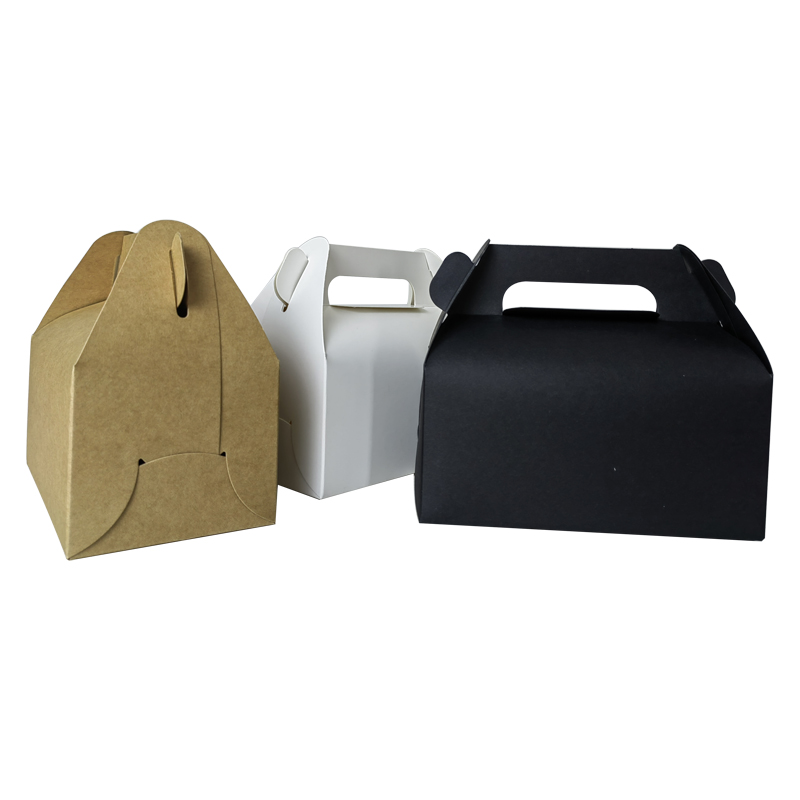 Recycled cardboard fast food box packaging