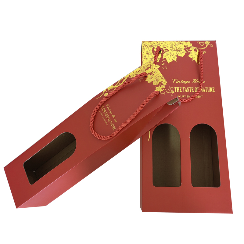 Corrugated cardboard 1pc wine box