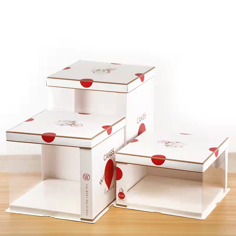 Transparent Pet Square Cake Packaging Box