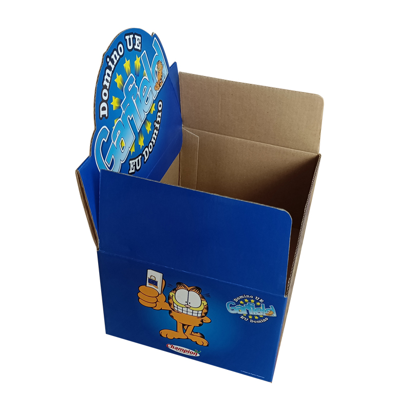 Corrugated display pop up packaging box