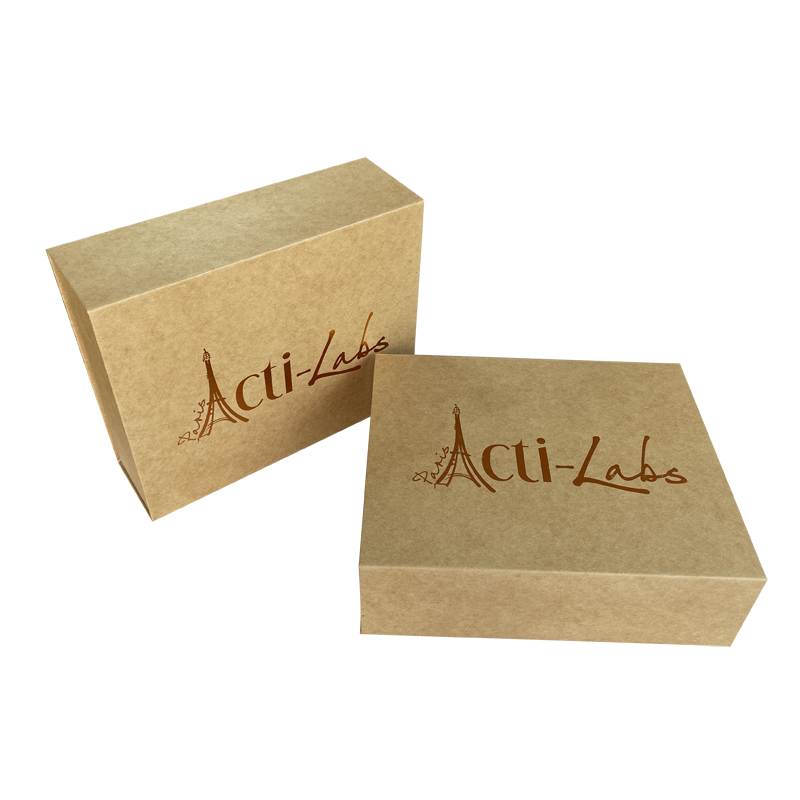 Magnetic recycled brown Paper shipping Box